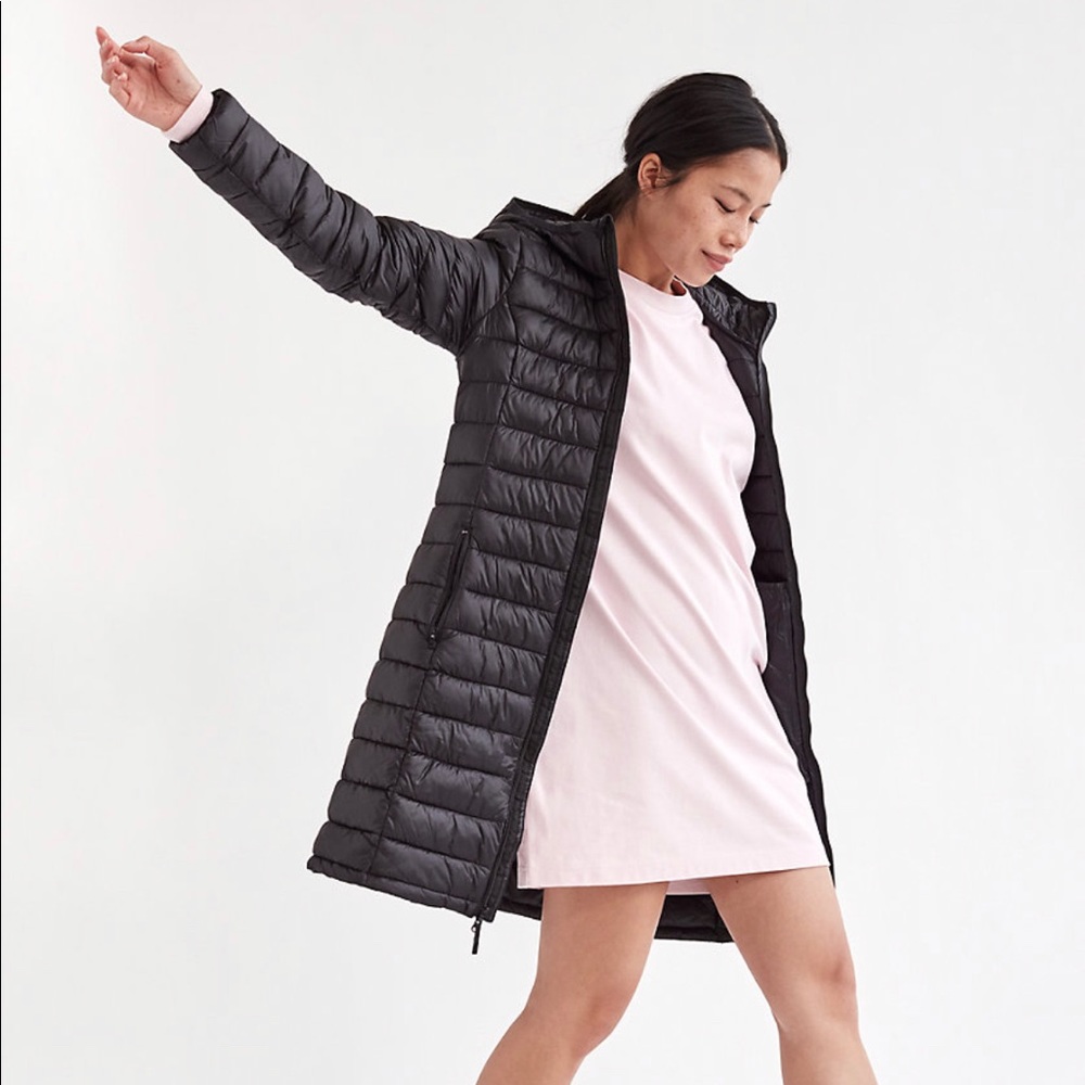 TNA Aritzia Botanie Vegan Long Puffer